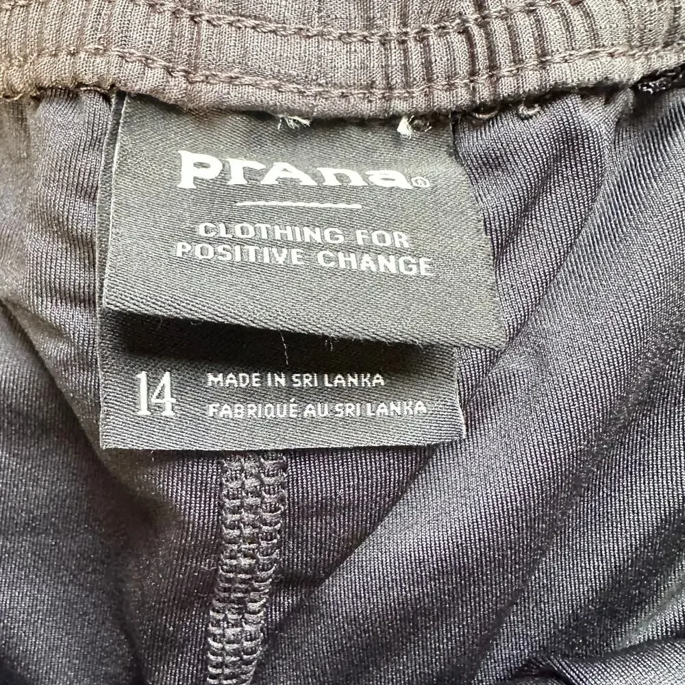 prAna Double Peak Skort Cargo Gray Size 14 Skort Short Skirt Gorpcore Granola
